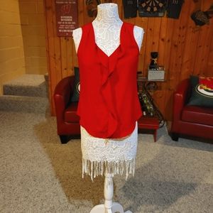New York & Company dressy red top